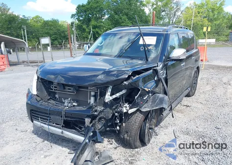 2017 Nissan Armada Platinum z USA, uszkodzony, nr VIN JN8AY2NE8H9707601